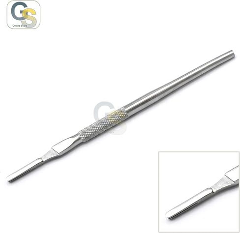 3ea #4 Scalpel Handle Blade Holder Round With Grip Pattern Uses Blades No. 20-24 by G.S Online Store in Saudi Arabia