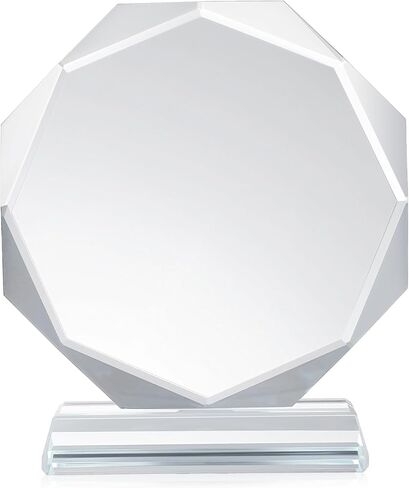 DOITOOL Decorative Crystal Trophy Clear Tabletop Award Trophy Delicate Prize Accessory for Celebration and Office Display, 4. 5 X 3. 9 X 1. 4 Inch in Saudi Arabia