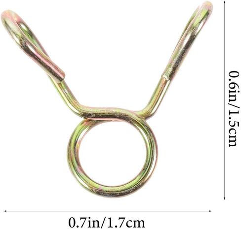 100pcs 5mm Spring Steel Hose Clamps Tube Clamps Fuel Line Hose Fasteners for Plumbing and Automotive Use in Kuwait