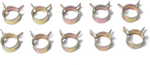 Cngoat41 Car Line Spring Clamp Fasteners Vacuum Hose Pipe Clamp 6mm 8mm 9mm 10mm 11mm 12mm 14mm 15mm 80 Pcs 6-15MM Spring Band Hose Clamp in Kuwait