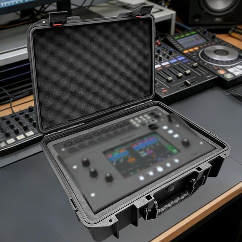 حقيبة سفر صلبة لخلاط Allen & Heath الرقمي CQ-18T / حقيبة تخزين ذات هيكل صلب CQ-12T مزودة بمقبض مريح مع رغوة قابلة للتخصيص للخلاطات in Saudi Arabia