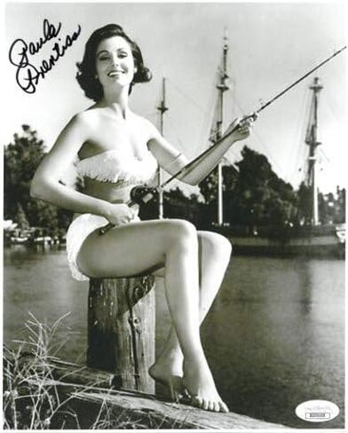 Athlon Sports CTBL-023057 8 x 10 in. Paula Prentiss Signed Where the Boys are Vintage Black & White Photo, JSA Hologram - Fishing in Kuwait
