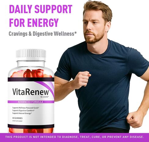 (3 Pack) VitaRenew Gummies - Original VitaRenew Advanced 1050MG Formula - Maximum Strength, Supplement Gummy Official Formula Vita Renew All Natural Overall Wellness Support, 180 Gummies for 3 Months in Saudi Arabia