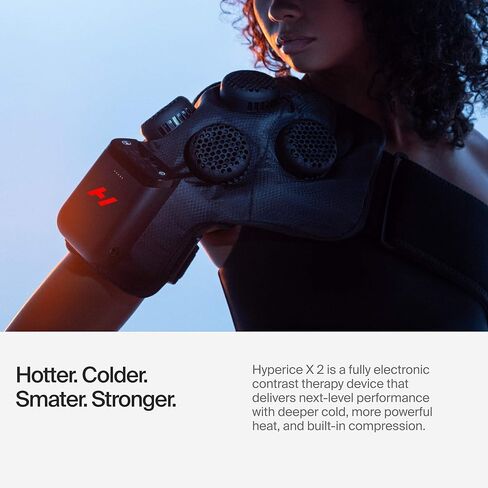 Hyperice X 2 Knee Advanced Heat and Cold Contrast Therapy - Pain and Inflammation Relief - Provides Increased Range of Motion - FSA/HSA Eligible in Saudi Arabia