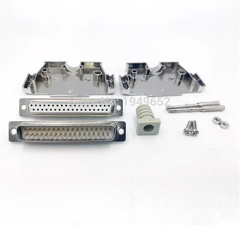 DB37 Parallel Port VGA Connector Data 2row Matel Case 37Pin 1Pcs(Female) in Saudi Arabia