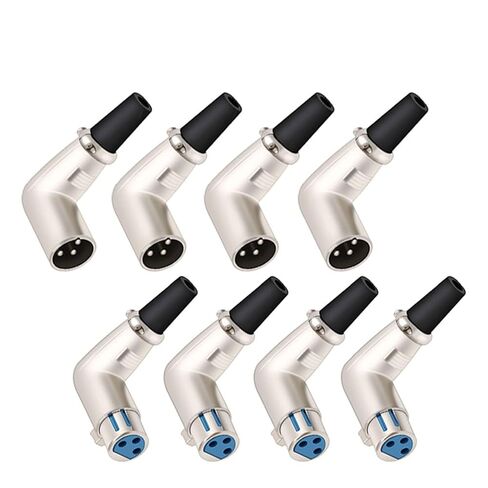3 دبوس X L R الزاوية اليمنى موصل XLR أنثى مقبس متفرع ميكروفون كابل لحام 90 درجة سلك موصل 10 قطعة (10xF 3P) in Saudi Arabia