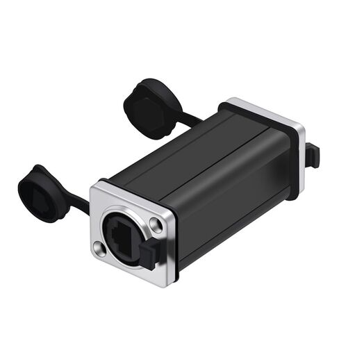 10Pcs RJ45 Coupler Female Ethernet Network Connector Panel Mount Straight Adapter(10xMetal-90mm-01) in Kuwait