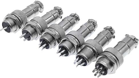 5PCS GX12 4pin Female Socket 12mm Connector 2pin3Pin5Pin6Pin7 Quick Connectors(5pin 5pcs) in Saudi Arabia