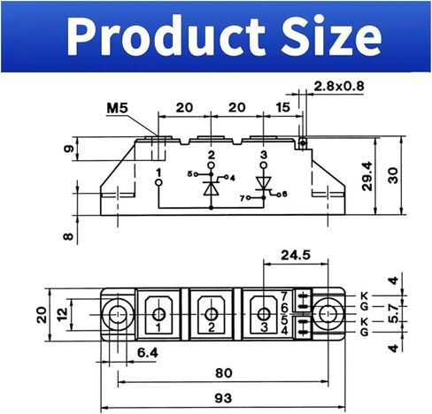 SKKT92A16E Thyristor Module 92A 1600V Diode Module for Inverter Equipment in Saudi Arabia