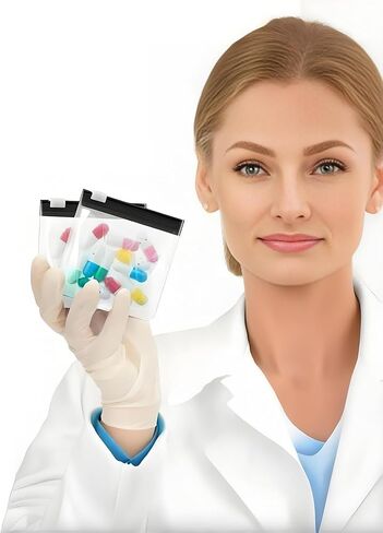 15 Pack Pill Pouch Bags Set - Zippered Pill Bags Box Travel Pill Organizer Reusable Ziplock Bags Medicine Organizer Pills Storage Plastic Pill Bags in Saudi Arabia