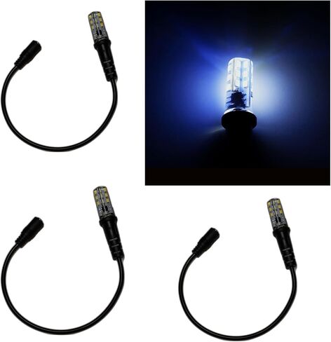 Storm Lightning Effects Cool White and Blue Led Bulbs for Bi-Color Light 12 Volt Dc with Cable Sockets for Fake Clouds and Ice Theatrical Props Effects Three Pack in Saudi Arabia
