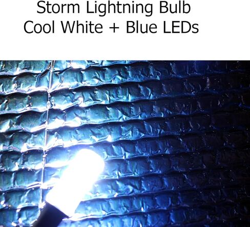 Storm Lightning Effects Cool White and Blue Led Bulbs for Bi-Color Light 12 Volt Dc with Cable Sockets for Fake Clouds and Ice Theatrical Props Effects Three Pack in Saudi Arabia