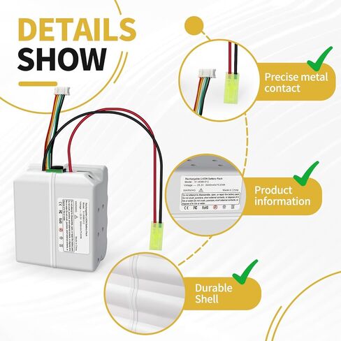 بطارية Remate لجهاز Bissell ICONpet Pro 25.2 فولت، بما في ذلك الموديلات 2746 و2746A و22889 و2288 وما إلى ذلك (غير متوافقة مع موديلات 21.6 فولت). in Kuwait