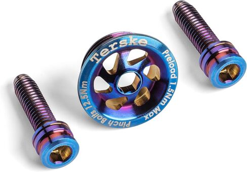 Terske Titanium Crank Upgrade Kit for Shimano Mountain and Gravel Bikes - Preload Cap & Bolt Set in Saudi Arabia