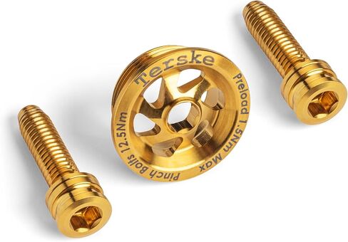 Terske Titanium Crank Upgrade Kit for Shimano Mountain and Gravel Bikes - Preload Cap & Bolt Set in Saudi Arabia
