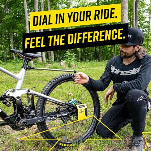 Slacker MTB Pro Suspension Tuning Kit – Digital Sag Tool & Portable Bike Tool for Precise MTB Sag Setup – One-Person Axle Measurement – Suspension Tool for Forks & Rear Shocks with Protective Case in Kuwait