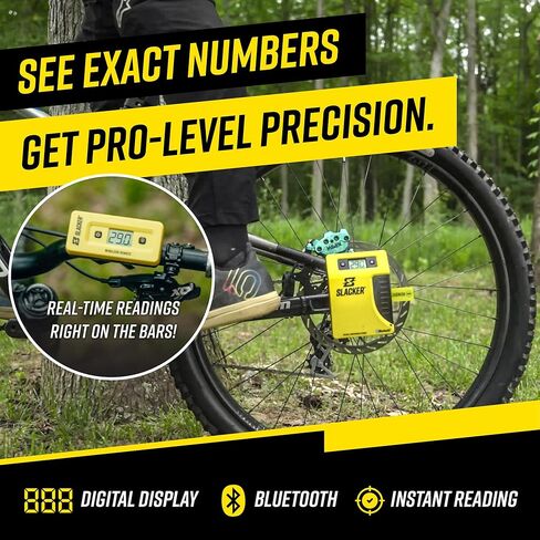 Slacker MTB Pro Suspension Tuning Kit – Digital Sag Tool & Portable Bike Tool for Precise MTB Sag Setup – One-Person Axle Measurement – Suspension Tool for Forks & Rear Shocks with Protective Case in Kuwait