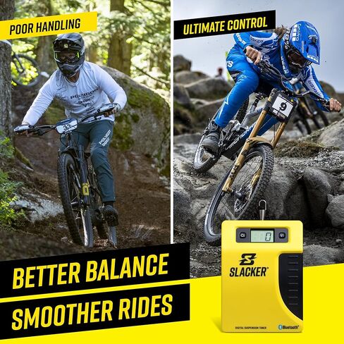 Slacker MTB Pro Suspension Tuning Kit – Digital Sag Tool & Portable Bike Tool for Precise MTB Sag Setup – One-Person Axle Measurement – Suspension Tool for Forks & Rear Shocks with Protective Case in Kuwait