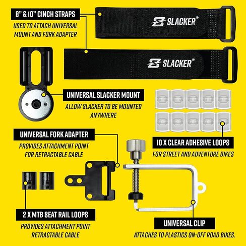 Slacker MTB Pro Suspension Tuning Kit – Digital Sag Tool & Portable Bike Tool for Precise MTB Sag Setup – One-Person Axle Measurement – Suspension Tool for Forks & Rear Shocks with Protective Case in Kuwait