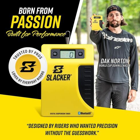 Slacker MTB Pro Suspension Tuning Kit – Digital Sag Tool & Portable Bike Tool for Precise MTB Sag Setup – One-Person Axle Measurement – Suspension Tool for Forks & Rear Shocks with Protective Case in Kuwait