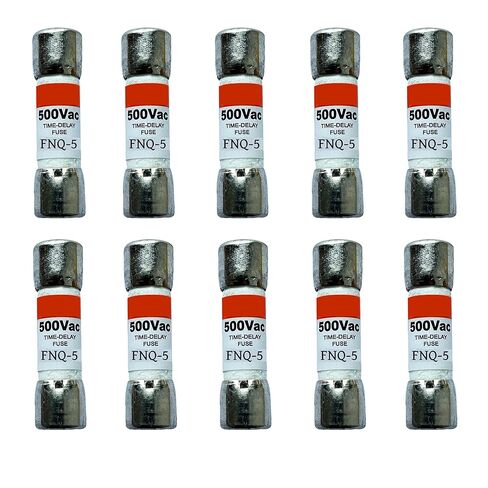 10 عبوات جديدة FNQ-5 FNQ-5A FNQ 5A 500Vac صمامات تأخير الوقت، FNQ-5A صمامات خرطوشة رفض الفئة CC الحالية in Kuwait