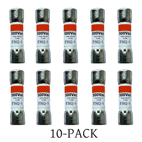 10 عبوات جديدة FNQ-5 FNQ-5A FNQ 5A 500Vac صمامات تأخير الوقت، FNQ-5A صمامات خرطوشة رفض الفئة CC الحالية in Kuwait