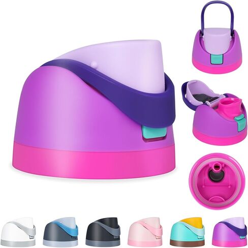 EnerCharge Replacement Lid for Owala Freesip, Compatible with Owala Cup 16/24/32/40oz, Water Bottle Seal Accessories, Leakproof, BPA-Free,Purple Pink in Saudi Arabia