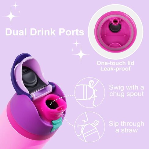 EnerCharge Replacement Lid for Owala Freesip, Compatible with Owala Cup 16/24/32/40oz, Water Bottle Seal Accessories, Leakproof, BPA-Free,Purple Pink in Saudi Arabia