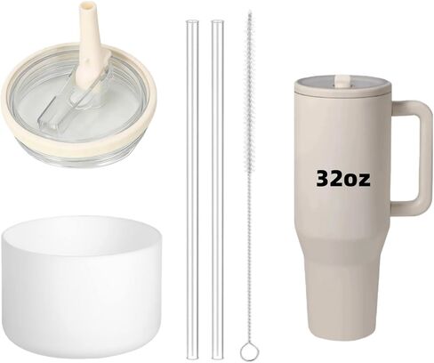 مجموعة غطاء بديل متوافق مع حذاء HydroJug Traveler Plus Slicone سعة 32oz وقش بديل مناسب لزجاجات Hydrojug (وردي، 32oz) in Kuwait