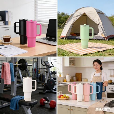 مجموعة غطاء بديل متوافق مع حذاء HydroJug Traveler Plus Slicone سعة 32oz وقش بديل مناسب لزجاجات Hydrojug (وردي، 32oz) in Kuwait