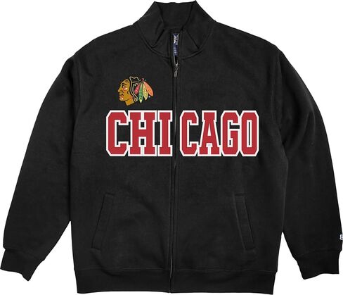 Blue 84 NHL Officially Licensed Full Zip Sweatshirt Twill Embroidery Shield in Saudi Arabia