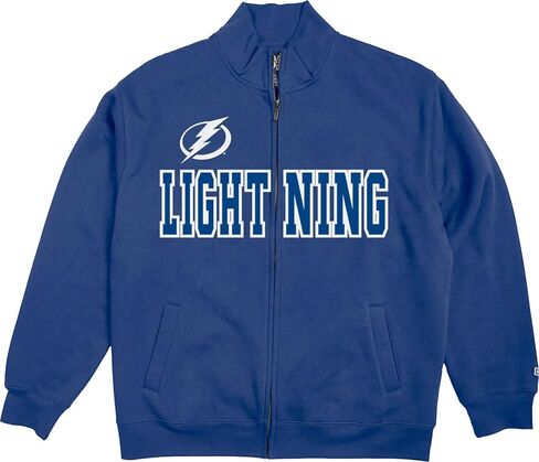 Blue 84 NHL Officially Licensed Full Zip Sweatshirt Twill Embroidery Shield in Saudi Arabia