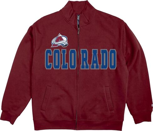 Blue 84 NHL Officially Licensed Full Zip Sweatshirt Twill Embroidery Shield in Saudi Arabia