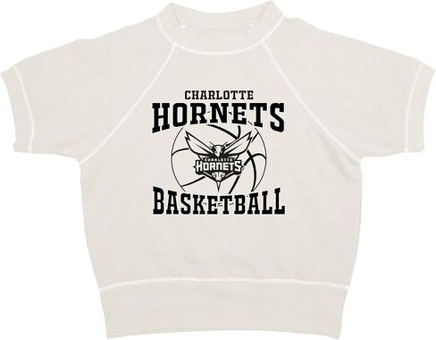 Blue 84 Women's NBA Officially Licensed Short Sleeve Crewneck Sweatshirt Oatmeal in Saudi Arabia
