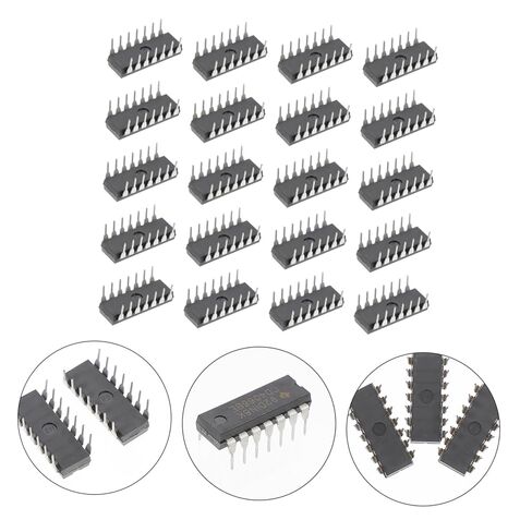 Zerodeko 20Pcs Quad Bilateral Ic Chip Dip Interface Logic Gates for Analog Digital Signal Switching Low Resistance Flat Resistance Over Input Range in Saudi Arabia