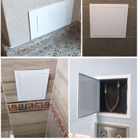 Magnetic Inspection Door Cover,Aluminum & Galvanized Steel Construction,Wall/Ceiling Inspection Panel,Suitable for Any Room(Gray,35x60cm) in Saudi Arabia