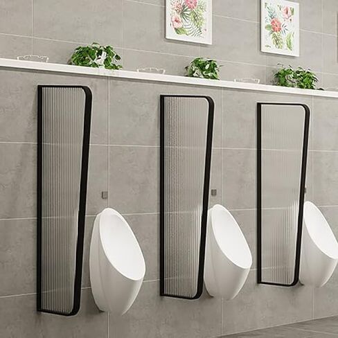 Stainless Steel Wall-Mounted Urinal Baffle Set of 4 for Public Restrooms - Durable Toilet Partition Solution, Ideal for High Traffic Areas, Easy to Install in Saudi Arabia