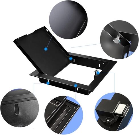 Magnetic Inspection Door Cover,Aluminum & Galvanized Steel Construction,Wall/Ceiling Inspection Panel,Suitable for Any Room(Gray,35x60cm) in Saudi Arabia