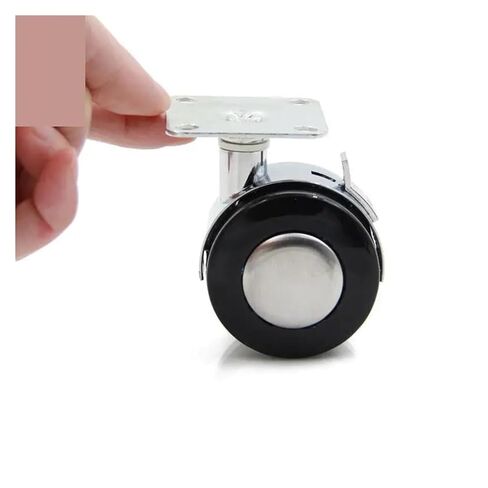 Pack of 4 2-inch Cabinet casters Coffee Table Pulley with Brake Universal Wheel Computer Flat Alloy in Saudi Arabia