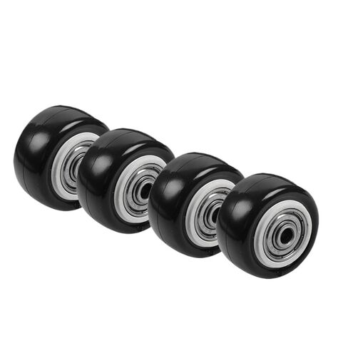 4PCS 1.5 inch Single Wheel with Double Bearing Sleeve Black Furniture Caster Medium Size Accessories in Saudi Arabia