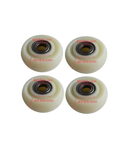 4 Packs of 3-inch White Nylon Single Wheel wear-Resistant cart with Double Bearings in Saudi Arabia