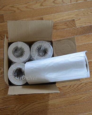 Clear Plastic Bags On Roll, 10" W x 15" H (Width x Height), HDPE, 10 Micron, 500 Bags/Roll, 4 Rolls/Case, 2000 Bags/Case in Saudi Arabia