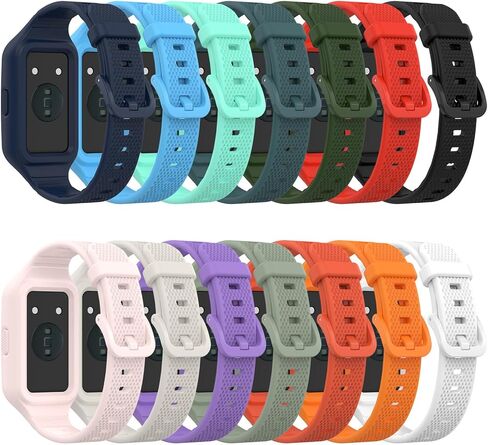 أساور معصم بديلة من Discool متوافقة مع Huawei Band 9/Band 8/Band 7/Band 6/Band 6 Pro، حزام معصم مدمج من السيليكون الناعم قابل للتعديل مع إطلاق سريع للرجال والنساء (أسود) in Saudi Arabia