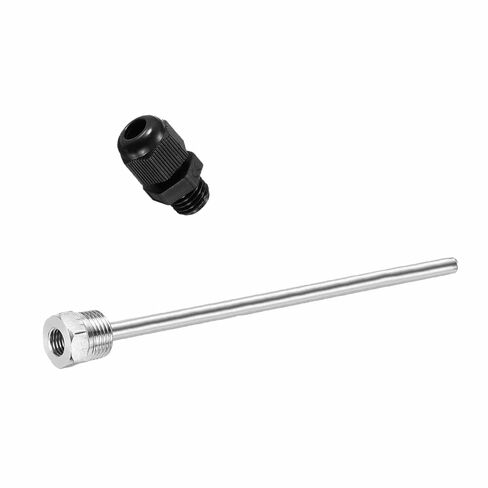 TOP-MAX Thermowell 304 ستانلس ستيل، سلس ومقاوم للتآكل، قطر 8 مم، مثالي للتخمير والظروف الصعبة (100 مم) in Kuwait