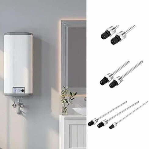 TOP-MAX Thermowell 304 ستانلس ستيل، سلس ومقاوم للتآكل، قطر 8 مم، مثالي للتخمير والظروف الصعبة (100 مم) in Kuwait
