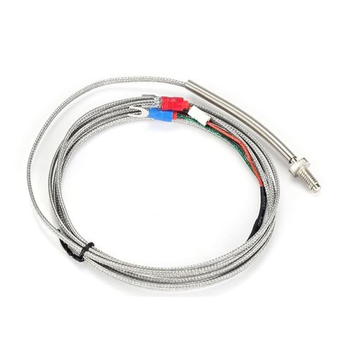 WRNT-02 M8 Screw K Type E J 1Meter Wire Cable Connector Thermocouple Temperature Sensor 1Pcs(M8 K Type 1m) in Saudi Arabia