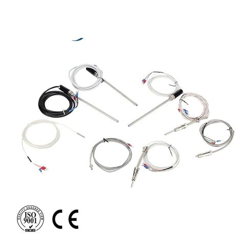 K Type WRNT-01 M12 Bayonet Compression Spring Shielded Wire 1-5M Temperature Sensor 1Pcs(M12 K Type 2m) in Saudi Arabia