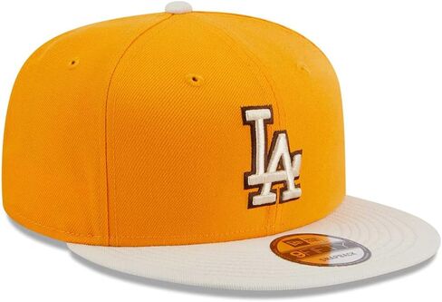 New Era LA Los Angeles Dodgers 9FIFTY Gold Tiramisu Color Pack Snapback Cap, Adjustable Hat in Saudi Arabia