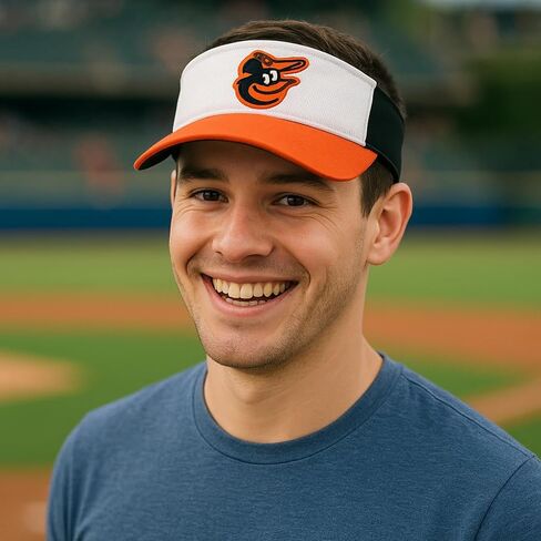 Officially Licensed Baltimore Visor Hat Adjustable Classic Team Logo Embroidered Ball Cap in Saudi Arabia