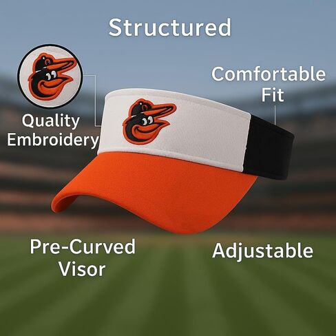 Officially Licensed Baltimore Visor Hat Adjustable Classic Team Logo Embroidered Ball Cap in Saudi Arabia